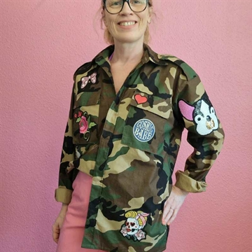 Army skjorte camouflage brug til festival tøj